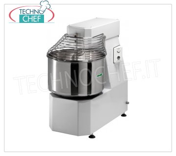 FIMAR - Technochef, Amasadora de espiral con cubeta de 32 litros, Mod.30LN Amasadora de espiral con cabezal y cubeta fija de 32 litros FIMAR, capacidad de masa 25 kg, línea LIGHT LN, apta para masa blanda, TRIFÁSICA, V. 400/3, kw 0,75, peso 69 kg, dim. milímetro 420x680x660h