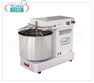 FAMAG - Grilletta, Amasadora Espiral 8 Kg, 10 VELOCIDADES, mod. IM8 / 230 Amasadora profesional de espiral FAMAG con cabezal fijo y bol de 11 litros, capacidad de masa 8 Kg, 10 VELOCIDADES, V 230/1, kW 0,35, Peso 30 Kg, dim.mm.520x280x530h