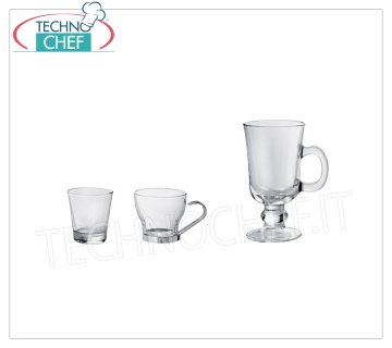 Café de cristal - tazas de capuchino
