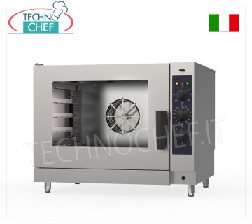 HORNO ELÉCTRICO DE CONVECCIÓN-VAPOR PARA PASTELERÍA, 5 BANDEJAS 600x400 mm, CONTROL ELECTROMECÁNICO