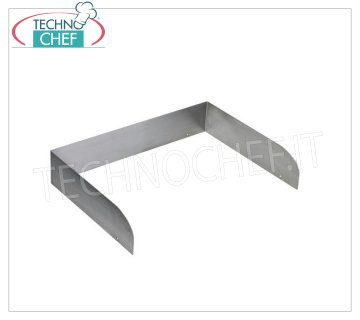 Portabandejas en acero inoxidable satinado, diseñado para alojar bandejas con un tamaño máximo de 590x460 mm, dim. mm. 605x460x115