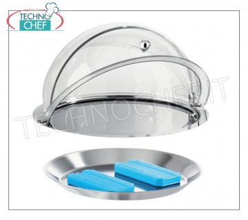 Vitrina refrigerada con cúpula, juego de 5 piezas