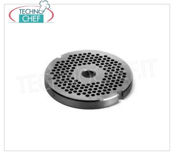 MOLDURA PERFORADA DE ACERO INOXIDABLE 304 para PICADORA DE CARNE Tipo 22 Placa de molde de acero inoxidable para picadora de carne tipo 22, con orificios de 3,5 mm de diámetro.