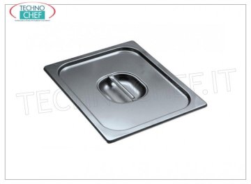 Tapa de acero inoxidable 18/10 con asa para contenedor GN 1/9