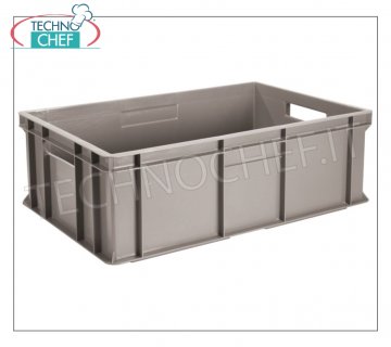 Contenedores apilables de polietileno para almacenamiento y transporte, 60x40 cm - gama completa