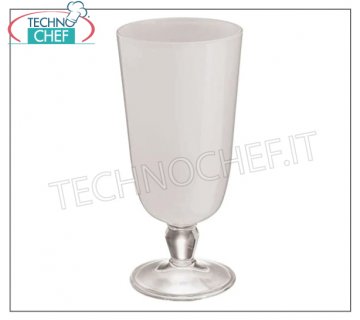 Copas de helado altas y transparentes Copa de helado alta en metilestireno sólido, diámetro 10x10h cm - vendido en cantidades de 6 piezas
