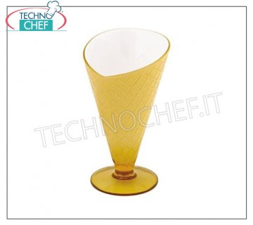 Copa de helado de metilestereno sólido Copa de helado de metilestereno sólido lt 0,25, altura 16 cm - vendido en cantidades de 6 piezas