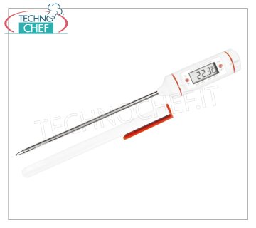 pin termómetros sonda de termómetro de bolsillo con pantalla, intervalo de -50 ° a + 150 ° C, la división de 0,1 ° C, 19 cm de largo