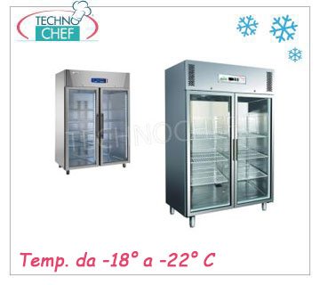 Armarios freezer / congeladores 2 Puertas de Cristal 