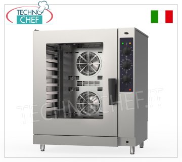HORNO A GAS CONVECCIÓN-VAPOR para 10 BANDEJAS GN 1/1, (mm 325x530), Dim. mm. 860x710x1020h