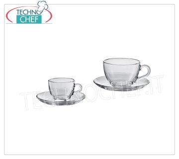 Café de cristal - tazas de capuchino