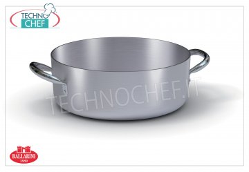 Ballarini - CAZUELA BAJA de Aluminio 2 asas, espesor 3 mm, Profesional