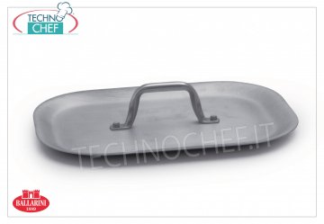 Ballarini Professionale - TAPA PLANA RECTANGULAR de Aluminio para Asador, Serie 7000