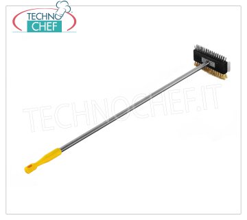 LILLY - Cepillo doble de acero inoxidable / latón para horno 105 cm, Mod. 70930