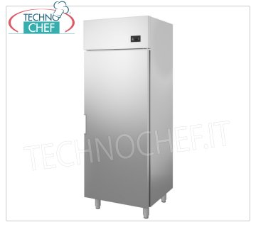 Technochef- Mueble Frigorífico 1 Puerta, 700 lt, Ventilado, Temp.-15°/-18°C, Clase D Armario Congelador 1 Puerta, Profesional, estructura exterior en acero inoxidable, lt.700, Temp.-15°/-18°C, ECOLÓGICO en Clase D, Gas R290, ventilado, V.230/1, Kw.0, 48, peso 80 kg, dim.mm.720x800x2020h