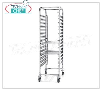 Carro para bandejas para pizza-pastelería para 15 bandejas de mm 600x400,