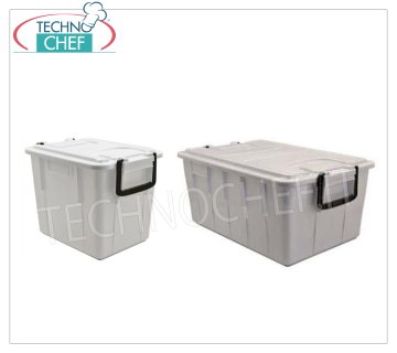 Cajas de cassette con tapa Caja apilable con tapa, HORECA, Lt.20, Cm.28x38, H.29,6