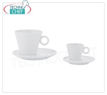 Café de porcelana - tazas de capuchino TAZAS Y PLATO, MARCA TOGNANA