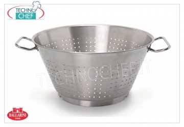 Ballarini - COLADOR CÓNICO con BASE 2 asas en ACERO INOX 18/10,