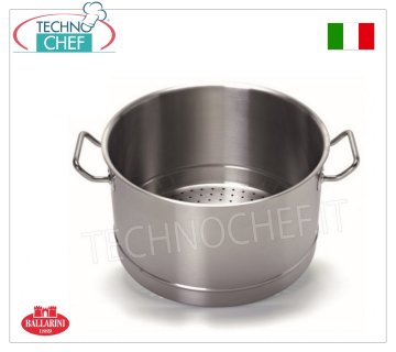 Ballarini Professionale - CESTA DE VAPOR 2 asas en ACERO INOX 18/10, Serie 9200