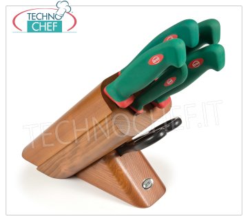 Sanelli - CEPPO 5 CUCHILLOS y TIJERAS, CHERRY LECK - Línea PREMANA PROFESSIONAL - 931606