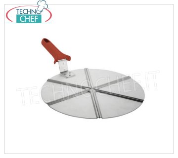 TECHNOCHEF - Plato de aluminio para pizza, Ø 30 cm, Mod.941A / 30 Bandeja para pizza en aluminio anodizado, para corte de 6 rebanadas, 30 cm de diámetro.