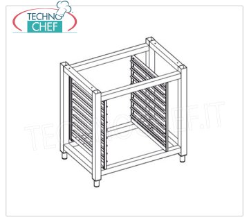 Technochef - Base con Bandejas para Horno 6 y 10 Bandejas GN1 / 1 Base con soportes para bandejas para 6 y 10 bandejas GN 1/1