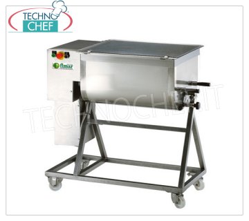 FIMAR - Amasadora de carne de acero inoxidable, 2 cuchillas, capacidad máx. del recipiente 95 Kg, mod.95C2PN