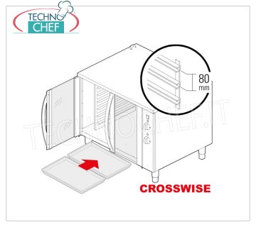 TECHNOCHEF - Armario fermentador para 14 bandejas de 600x400 mm ARMARIO INMUEBLE con 2 puertas de cristal para 14 BANDEJAS DE PASTELERÍA de 60x40 cm, con HUMIDIFICADOR apto como base para HORNOS de 3, 5 y 8 bandejas, V.230/1, Kw 2,6, Peso 83 Kg, dim.mm. 960x840x780h