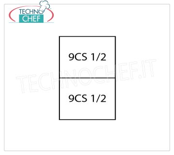 TECHNOCHEF - Juego de 2 cestos 1/2 para cuecepastas, Mod.9CP2
