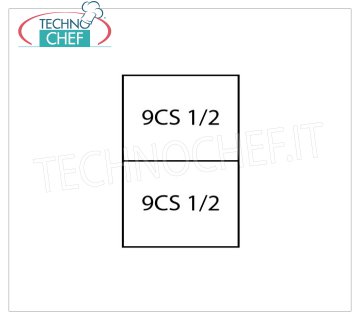 TECHNOCHEF - Set 2 Cestas 1/2 para cocina de pasta, Mod.9CP2 Set 2 Cestas 1/2 para Pasta Cooker Line 900