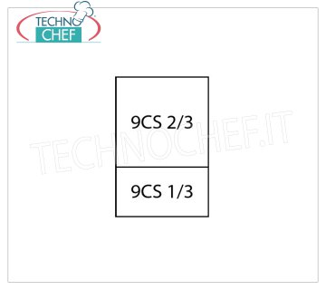 TECHNOCHEF - Set 1 Canasta 2/3 + 1 Canasta 1/3 para cocina de pasta, Mod.9CP5 Set 1 Cesta 2/3 + 1 Cesta 1/3 para Pasta Cooker Line 900