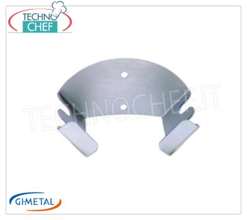 Gi-Metal - Soporte pared 2 palas - mod.AC-APM Colgador de palas de pared en aluminio anodizado, capacidad 2 palas, dim.cm 17,5x9x9h