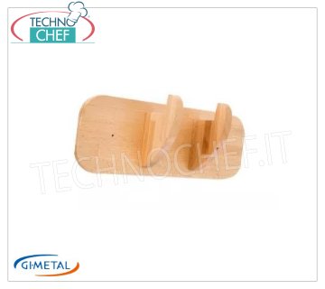 Gi-Metal - Colgador de palas de madera de pared, Línea Vintage, 1 pala - mod.ACB-APM Porta palas de madera de pared, Línea Vintage, capacidad 1 pala, dim.mm.400x140x110