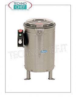 Lavadora extractora de verduras Centrífuga para verduras en acero inoxidable, capacidad 14 litros, carga de producción 2,5 Kg, velocidad 520 rpm, V.400/3, Kw.0,09, Peso 25 Kg, dim.mm.460x500x670h