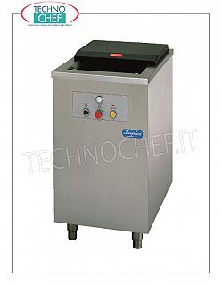 Trituradores de residuos de carga continua en dispositivos móviles Triturador de residuos de carga continua con panel de control, capacidad de producción Kg/h 300, V.400/3, Kw.3,00, Peso 132 Kg, dim.mm.500x700x940h