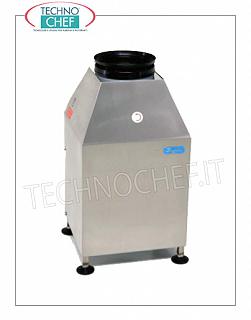 Trituradores de residuos Disipador de calor bajo fregadero con estructura y panel de control de acero inoxidable, capacidad de producción Kg/h 300, V.400/3, Kw.3,00, Peso 82 Kg, dim.mm.350x400x700h