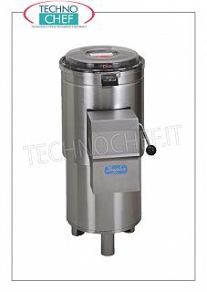 Cepillo de limpieza Limpiamejillones de acero inoxidable, capacidad de producción 120 Kg/h, carga de mejillones 6 Kg, V.400/3, Kw.0,5, Peso 53 Kg, dim.mm.380x630x910h