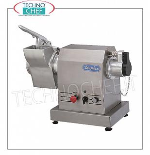 Motorreductor tipo 10 para herramientas, picadoras, ralladores, etc.-Profesional, Industrial Motorreductor con rallador fijo para herramientas intercambiables TIPO 10, estructura de acero inoxidable CARCASA FIJA, V.400/3, Kw.0,75, Peso 30 Kg, dim.mm.580x260x420h