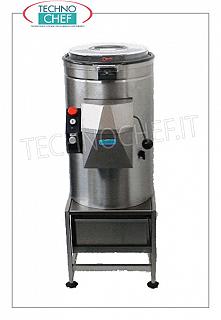 Peladoras multiusos Peladoras multiusos, capacidad de producción 600 Kg/h, carga 15 Kg, V.400/3, Kw.0,5, Peso 68 Kg, dim.mm.410x620x1110h