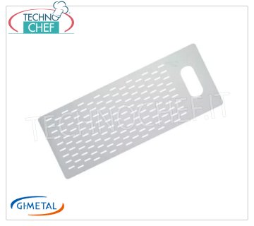 Gi-Metal - Tabla de aluminio perforada para pizza por metros, Blue Line, dim.cm 25x50 Tabla de aluminio perforada para pizza por metros, Blue Line, medidas 25x50cm