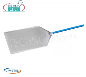 Gi-Metal - Pala para pizza de aluminio por metros, Blue Line, longitud del mango 120 cm Pala para pizza de aluminio por metros, Blue Line, ligera, flexible y resistente, dim.mm 300x600, largo mango 1200 mm.