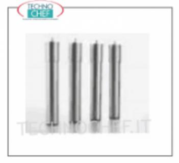 Juego de 4 patas redondas de acero inoxidable - Solicitar presupuesto