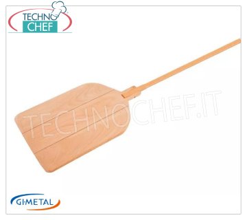Gi.Metal - Pala para pizza de madera al metro, Línea Vintage, cm.40x60 - mod.B-4060 Pala para pizza de madera al metro, Vintage Line, dim.mm.400x600, largo mango 1370 mm.