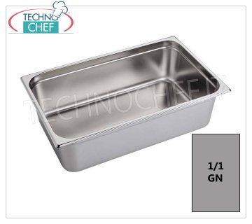 Recipientes Gastronorm GN 1/1 en acero inoxidable Bandeja gastro-norm 1/1, acero inoxidable 18/10, dim.mm 530 x 325 x 20 h