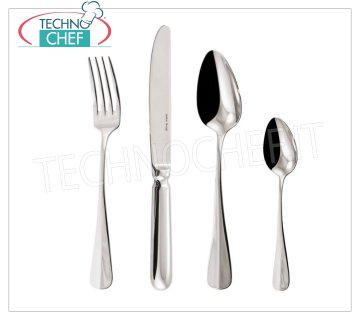 ARTHUR KRUPP - Cubiertos de Mesa en Acero INOX 18/10 - Acabado Pulido, Línea BAGUETTE