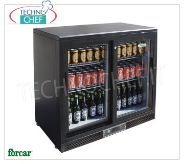 Vitrina NEVERA para BEBIDAS, 2 puertas, Temp.+2°/+8°C, Ventilada, 223 lt, Clase B, Mod.G-BC2PS