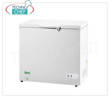 Forcar - WELL FREEZER, lt.283, estático, temperatura ≤ -18, clase A +, modelo G-BD350 Congelador de pozo horizontal, Línea ECO, exterior de acero pintado de blanco, capacidad lt.283, temperatura ≤ -18, refrigeración estática, ECOLÓGICO en Clase A +, Gas R600a, V.230 / 1, Kw.0.072, Peso 43 Kg, tenue .mm.1035x750x850h