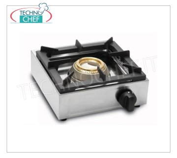 Technochef - Estufa de gas profesional de mesa, 1 fuego de 10 kW, mod.BIG7001F10