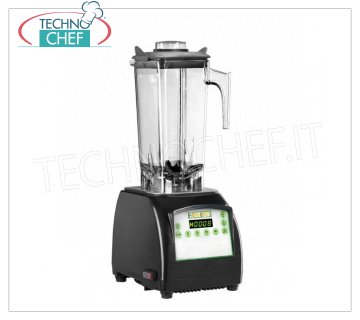 EASYLINE - Technochef, Professional Blender lt.2, Mod.BL020 Licuadora, EASYLINE-FIMAR, de plástico con vidrio transparente lexan, capacidad lt.2, velocidad ajustable, V.230 / 1, Kw.1.5, dim.mm.200x260x520h